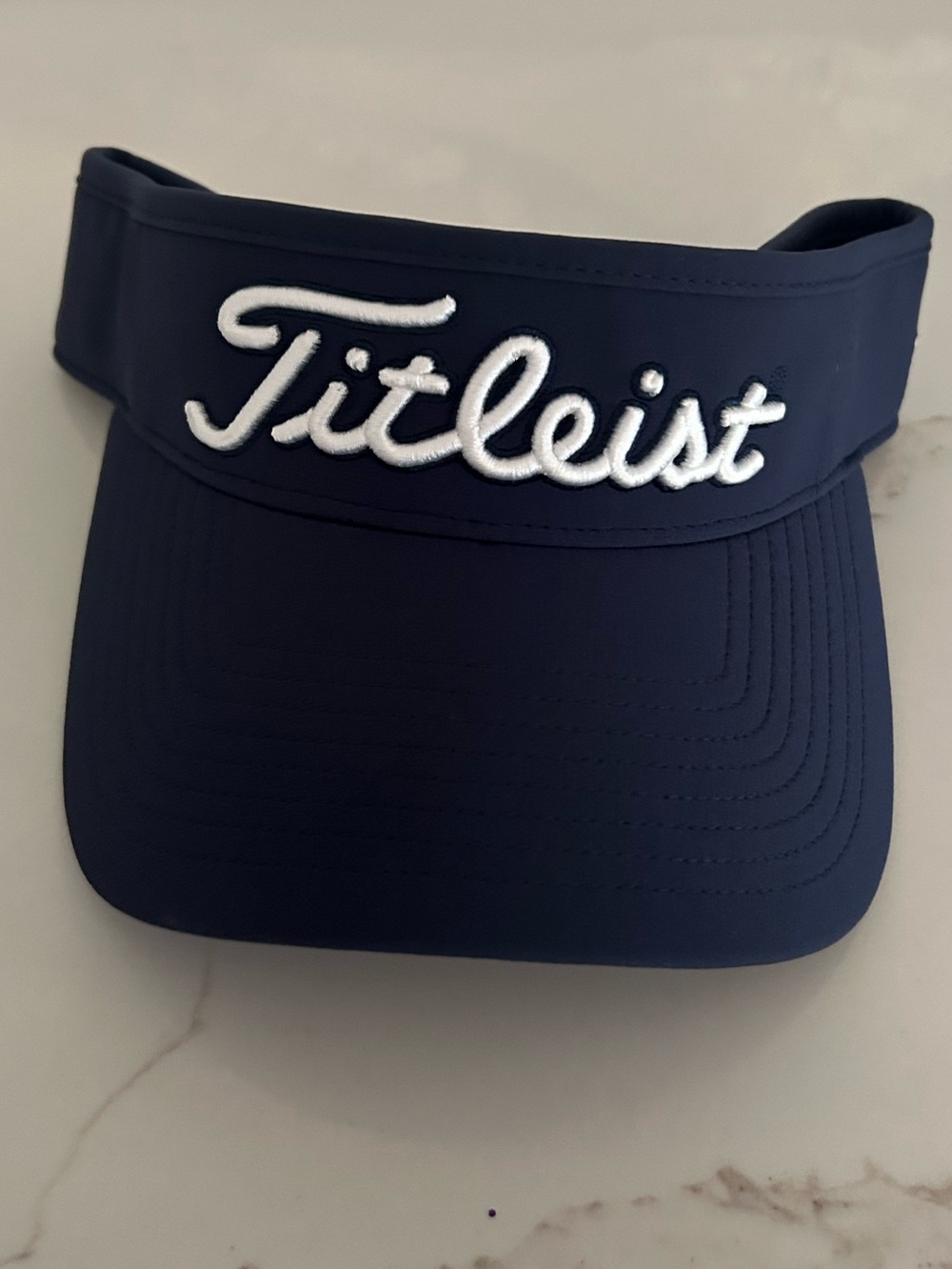 NWT Titleist Navy Visor with White Embroidered Logo